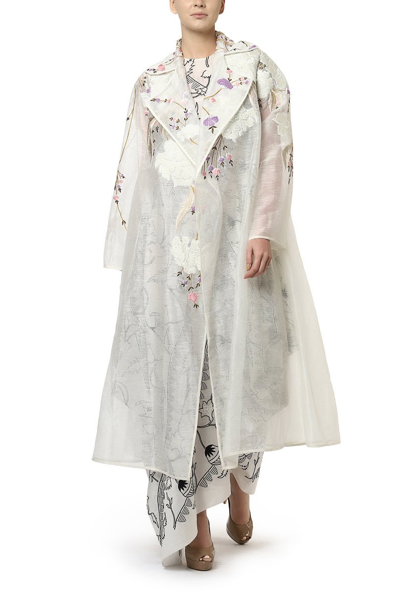 Draped Dress & Long Jacket - samantchauhan