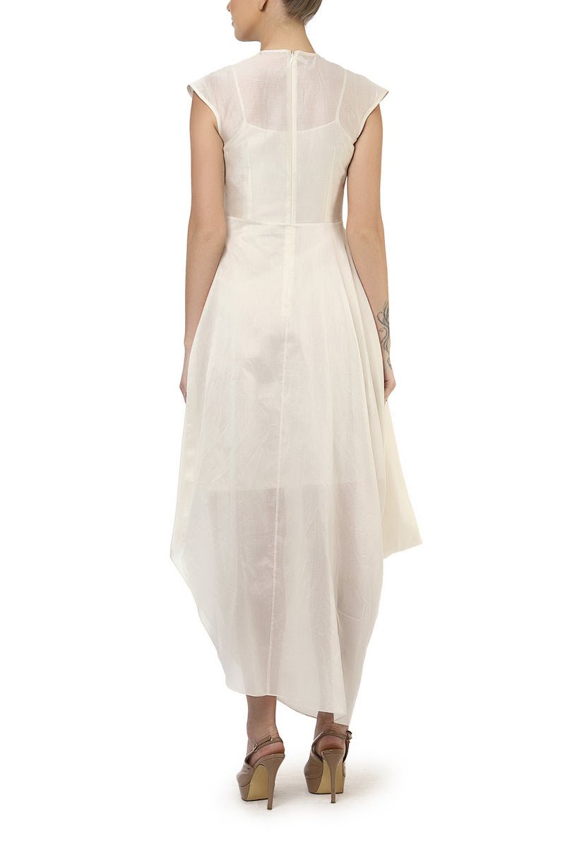 Draped Inner Dress & Long Jacket - samantchauhan
