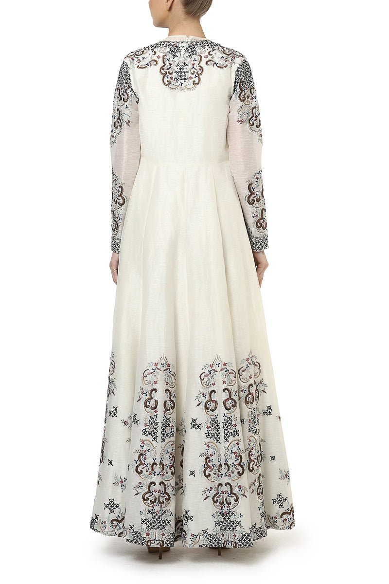 Draped Inner Dress & Long Jacket - samantchauhan