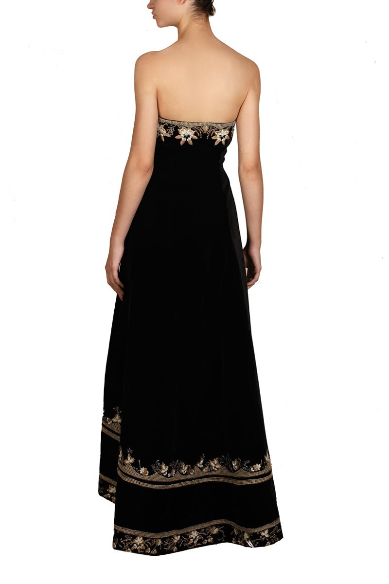 Embroider Bustier Gown - samantchauhan