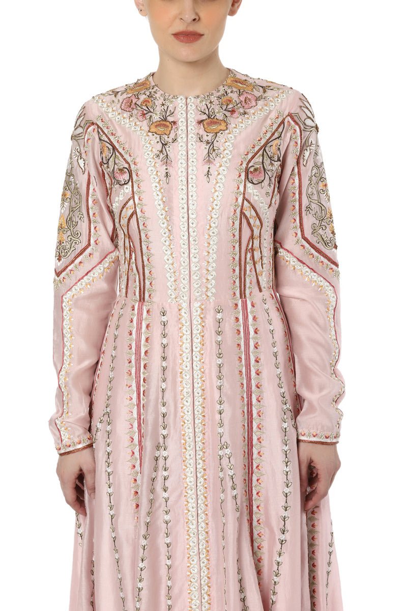 Embroidered A Line Dress - samantchauhan