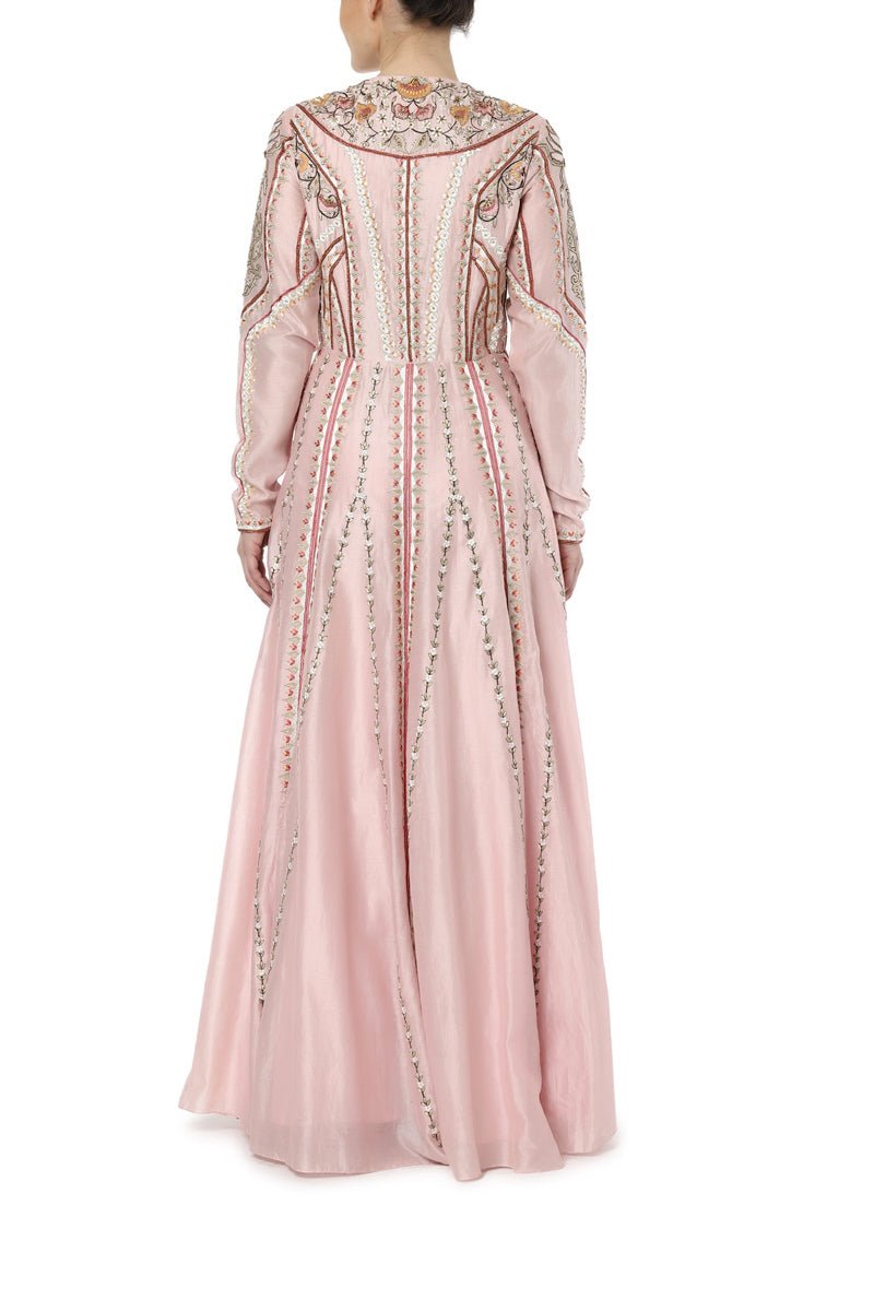 Embroidered A Line Dress - samantchauhan