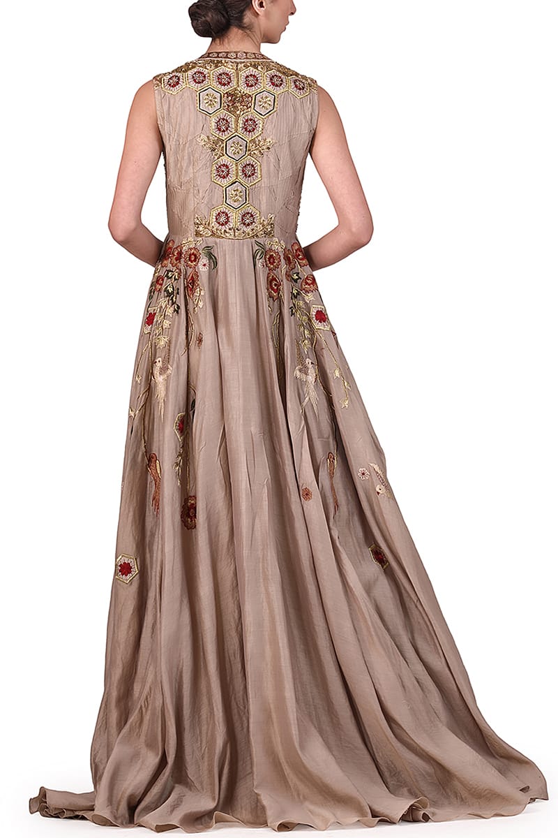 Embroidered Front - Opening Anarkali - samantchauhan