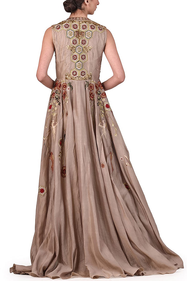 Embroidered Front - Opening Anarkali - samantchauhan