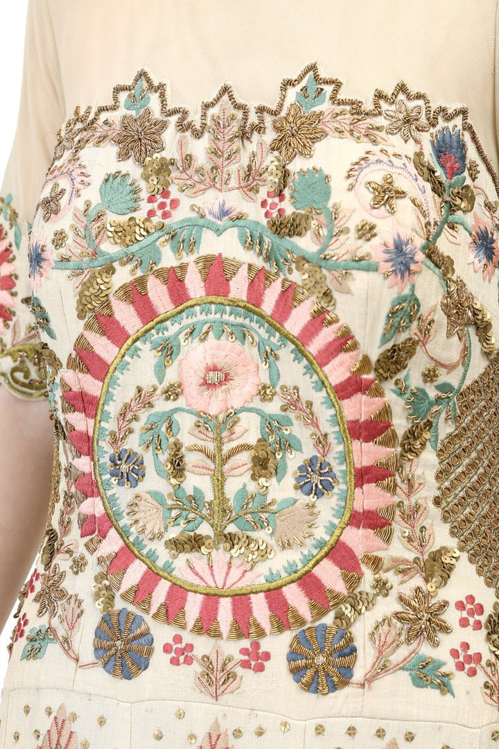 Embroidered Gown &amp; Dupatta - samantchauhan