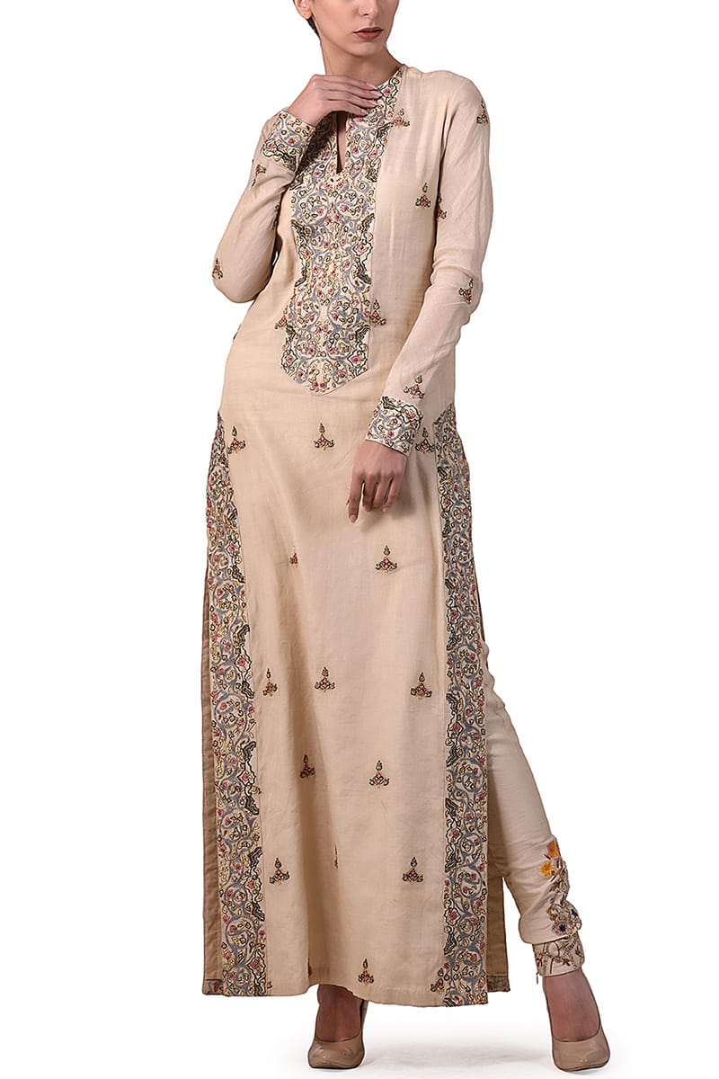 Embroidered Kurta & Churidar set - samantchauhan
