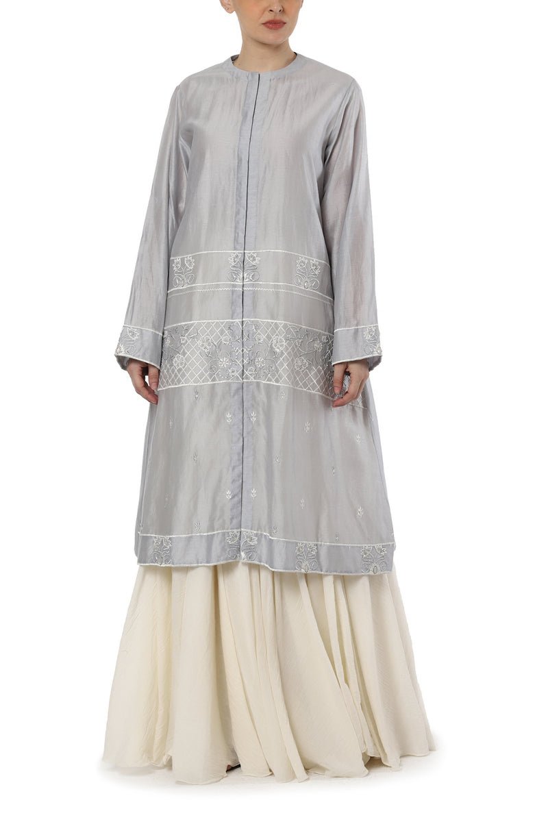 Embroidered Kurta with Slip Dress - samantchauhan