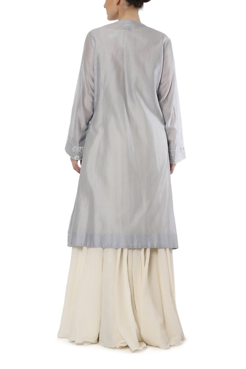 Embroidered Kurta with Slip Dress - samantchauhan