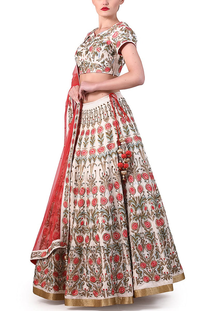 Embroidered Lehenga &amp; Blouse set - samantchauhan