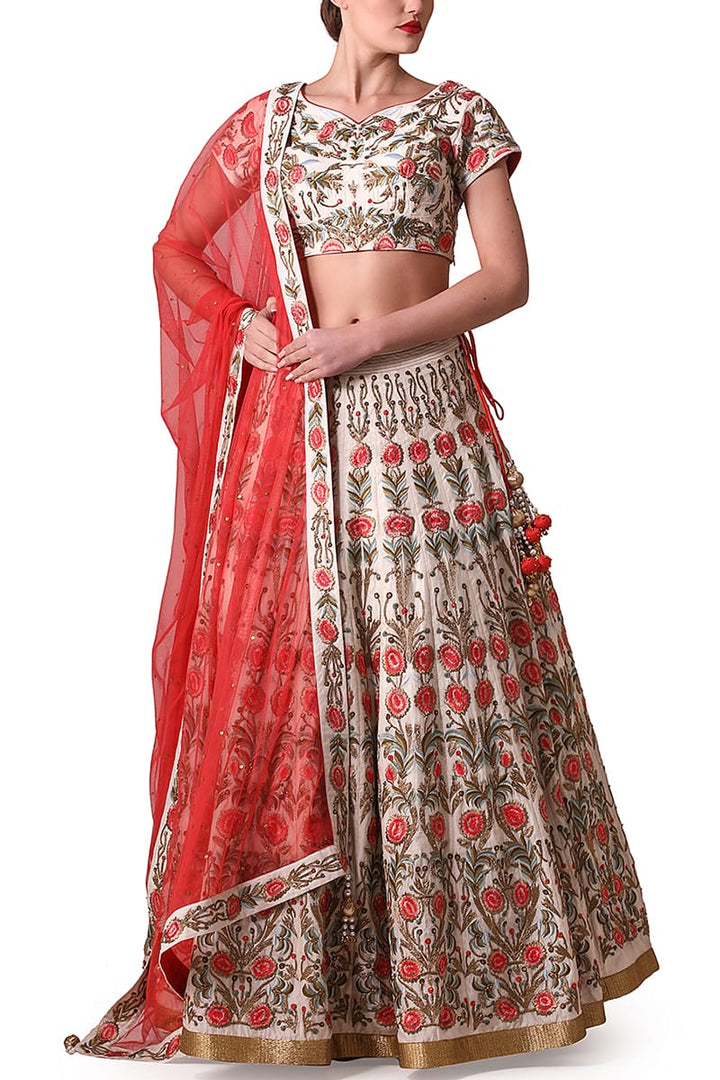 Embroidered Lehenga &amp; Blouse set - samantchauhan