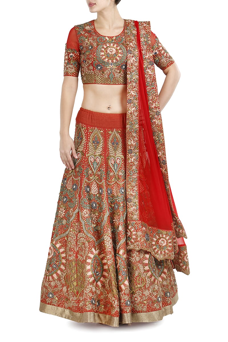 Embroidered Lehenga set - samantchauhan