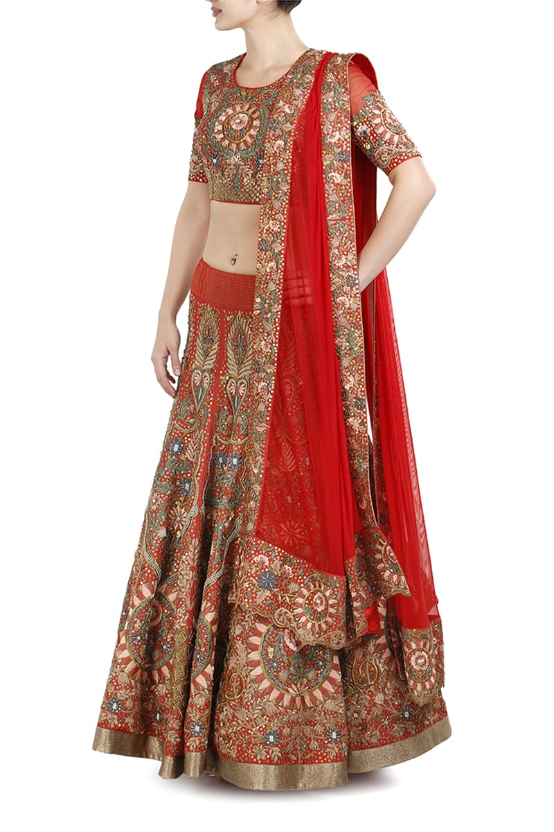 Embroidered Lehenga set - samantchauhan