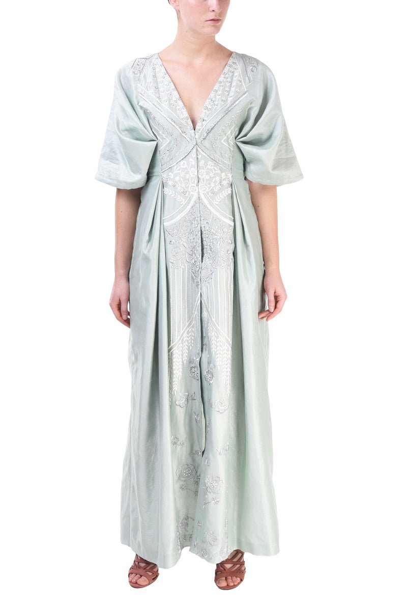 Embroidered Long Dress - samantchauhan