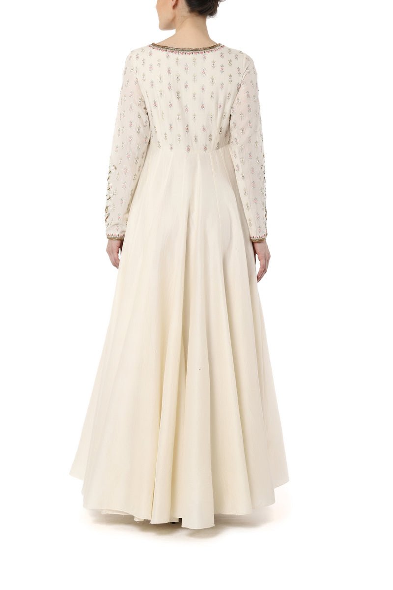Embroidered Neck Angrakha - samantchauhan