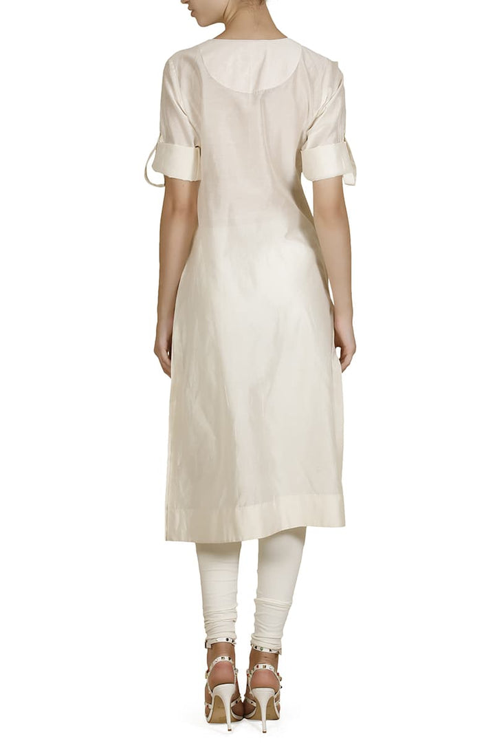 Embroidered Straight - cut Kurta - samantchauhan