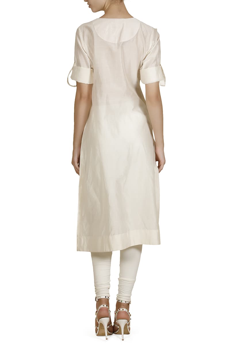 Embroidered Straight - cut Kurta - samantchauhan