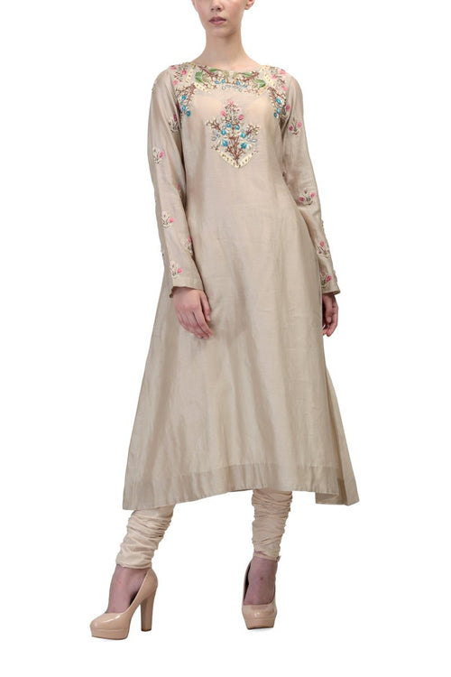 Embroidered Straight Kurta - samantchauhan