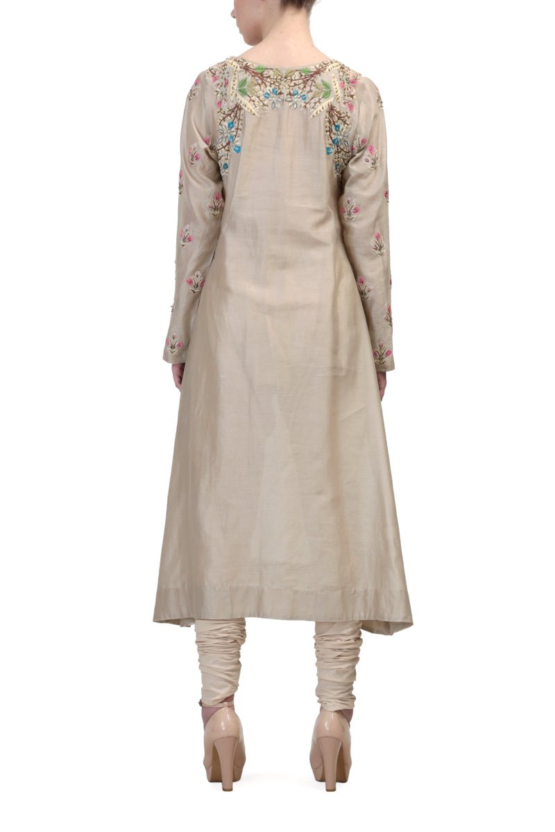 Embroidered Straight Kurta - samantchauhan