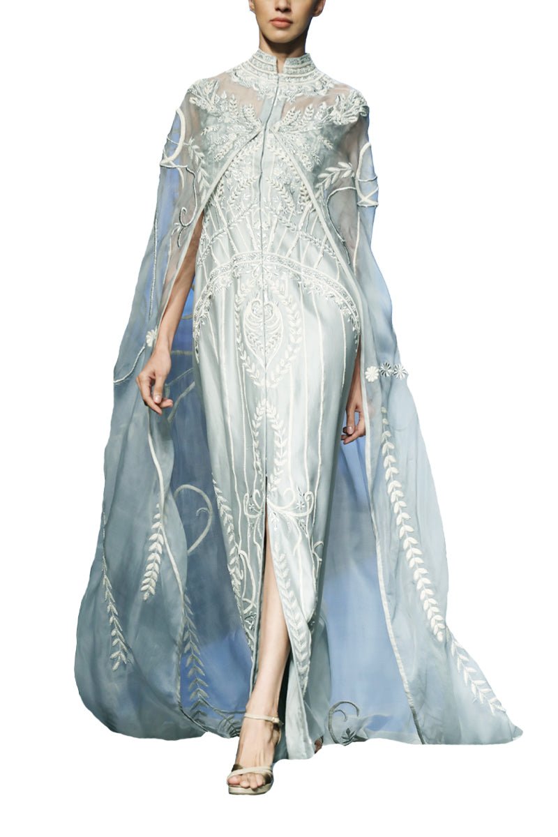 Embroidered Trail Dress - samantchauhan