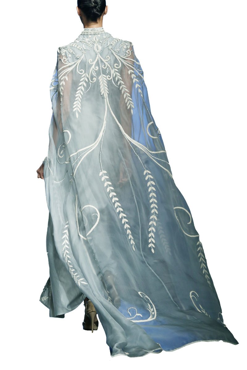 Embroidered Trail Dress - samantchauhan