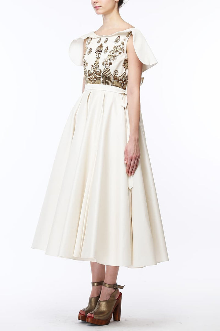 Fit &amp; flare Embroidered Dress - samantchauhan