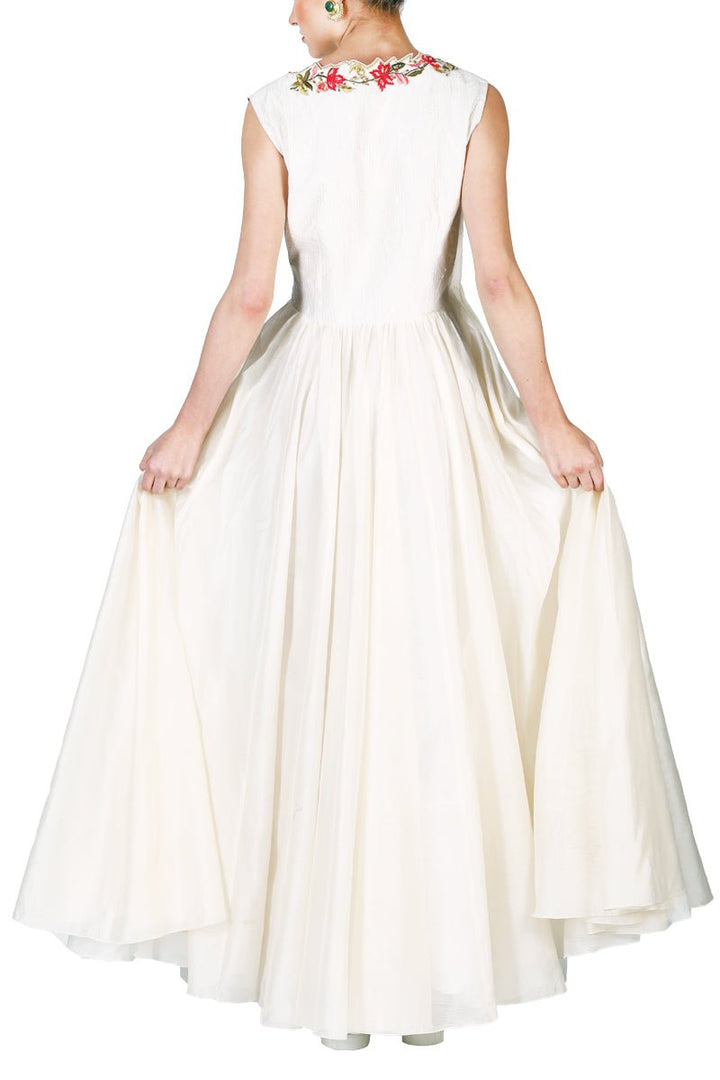 Fit &amp; Flare Overlap Dress - samantchauhan