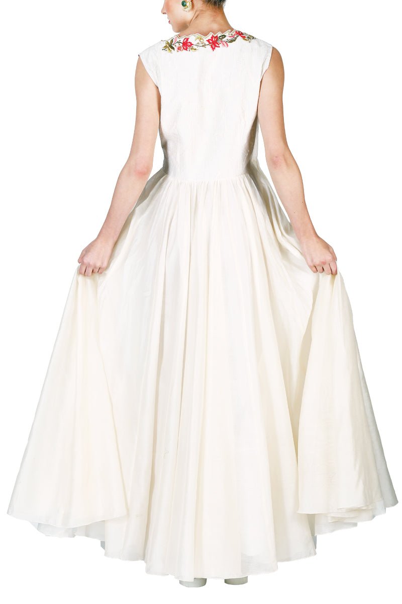 Fit & Flare Overlap Dress - samantchauhan