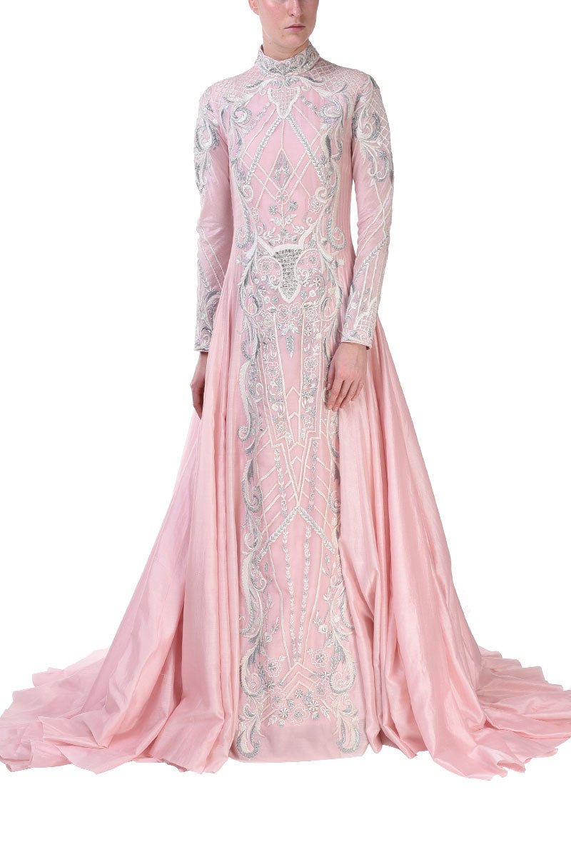 Fit & Flare Trail Gown - samantchauhan