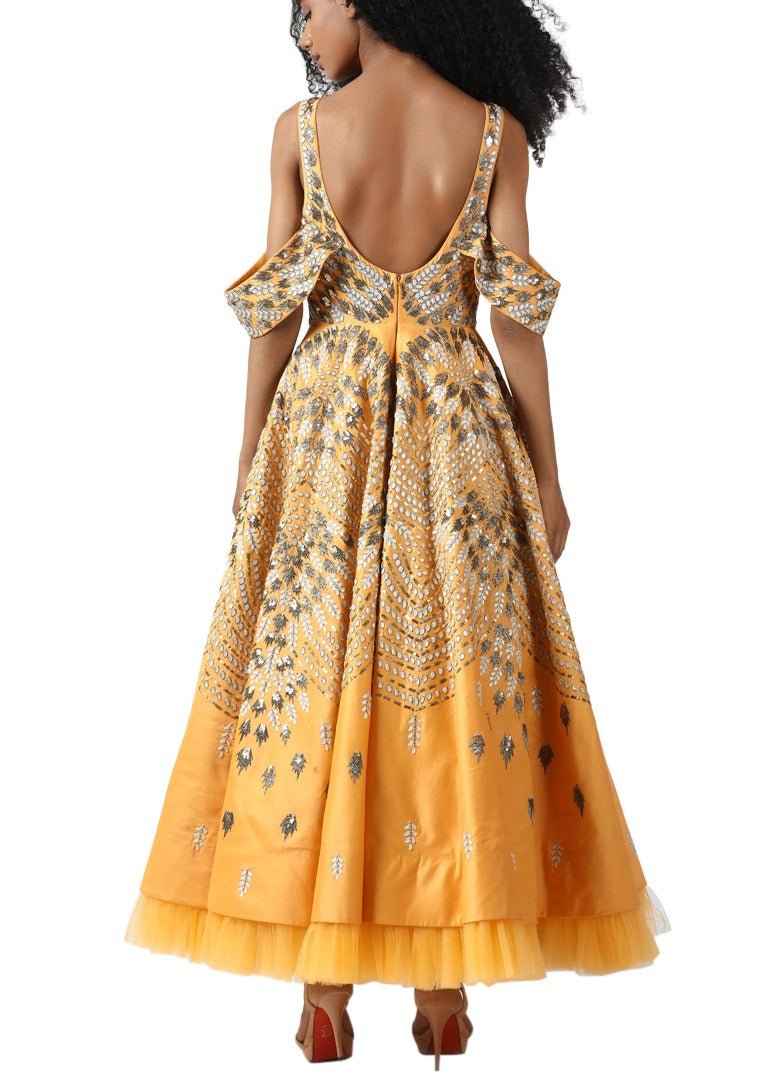 Flap sleeve gown - samantchauhan