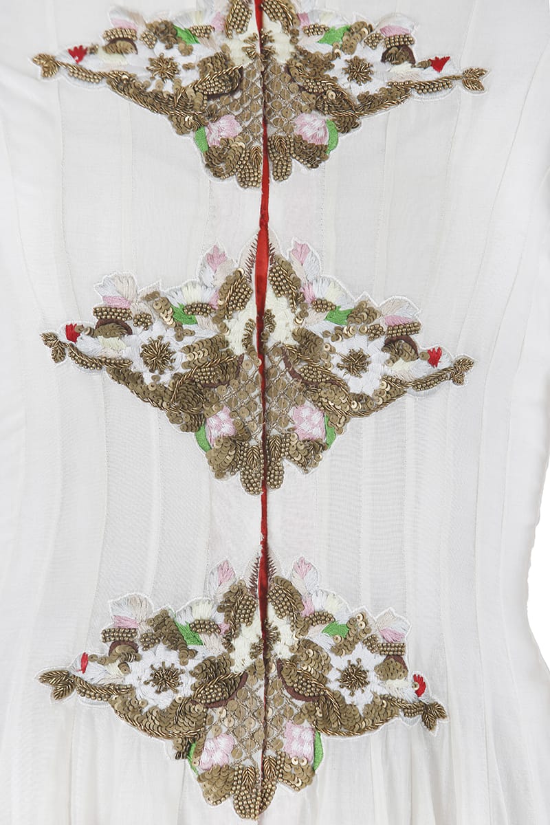 Floor - Length Embroidered Dress - samantchauhan