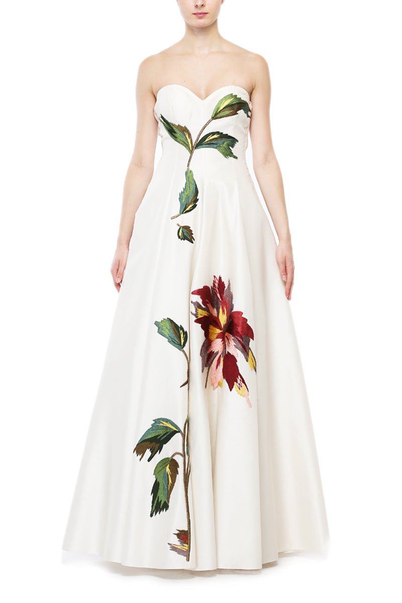 Floral Bustier Gown - samantchauhan
