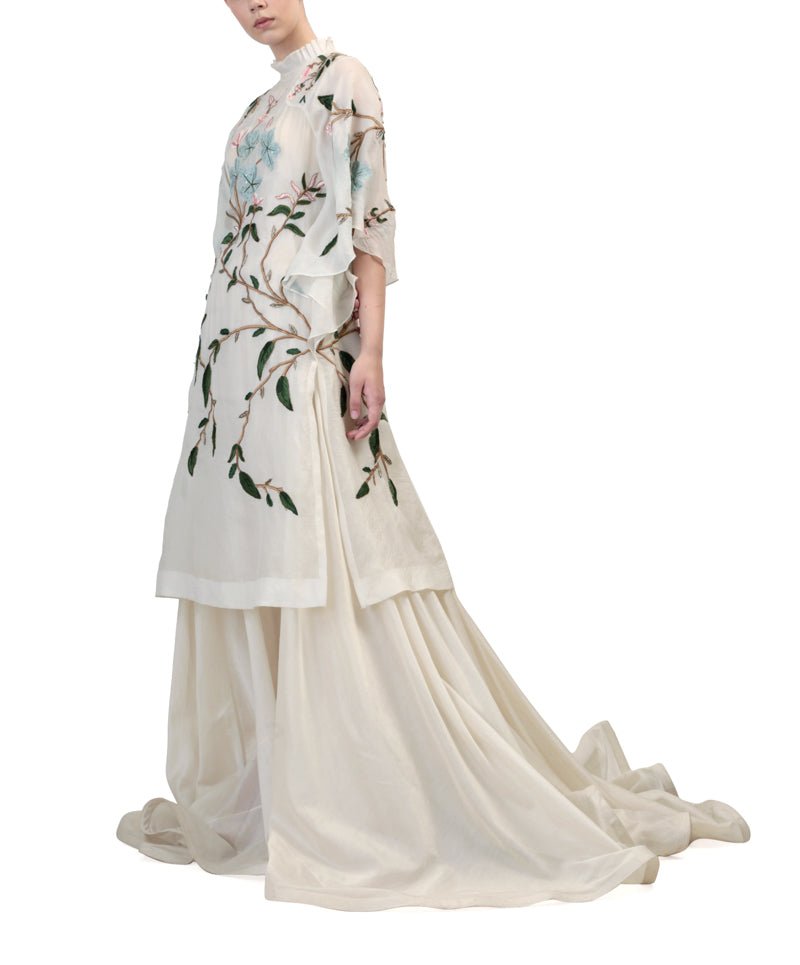 Floral Embroidered Kaftan - samantchauhan