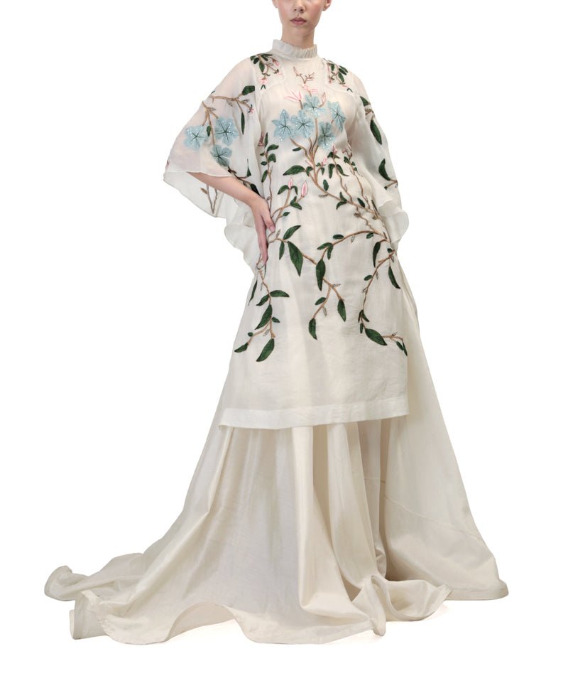Floral Embroidered Kaftan - samantchauhan