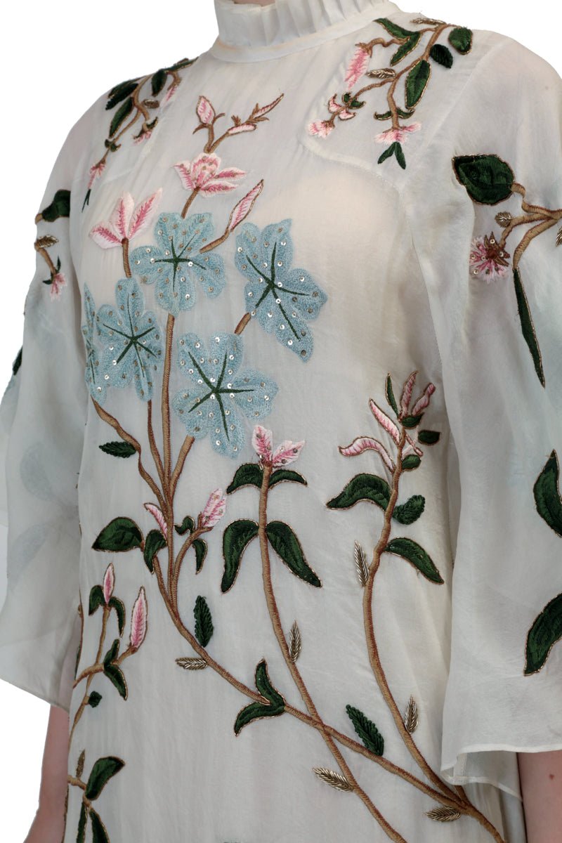 Floral Embroidered Kaftan - samantchauhan