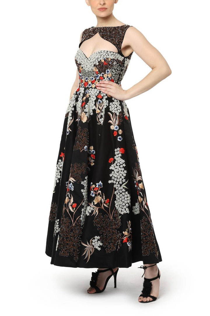 Front key hole neck gown - samantchauhan