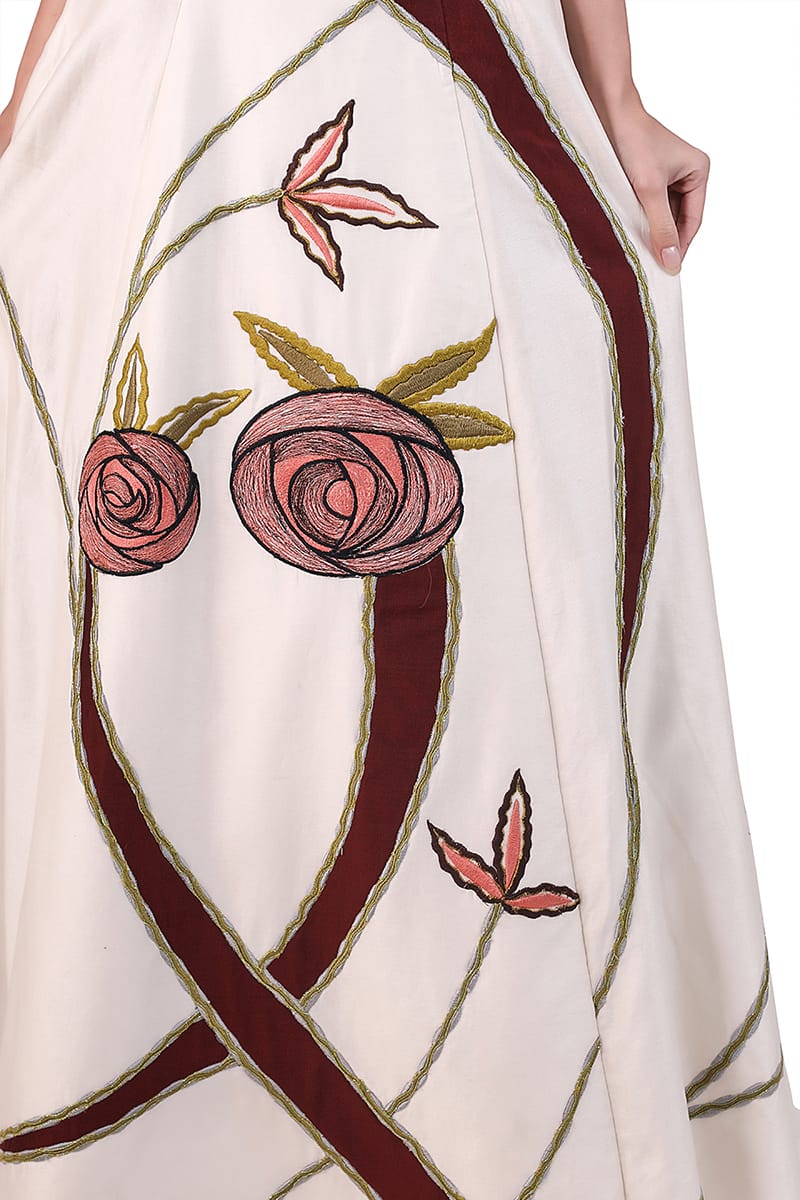 Front - opening Embellished Gown - samantchauhan