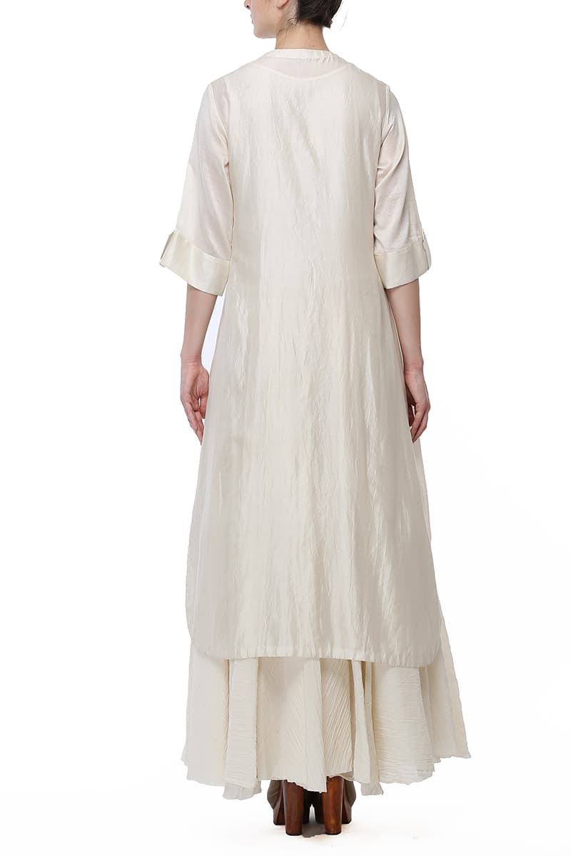 Front - opening Embroidered Kurta & Inner - samantchauhan