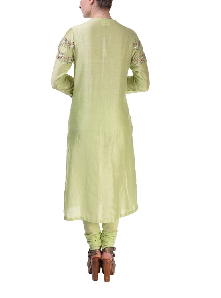 Front - Opening Kurta & Tie - Dye Dupatta - samantchauhan
