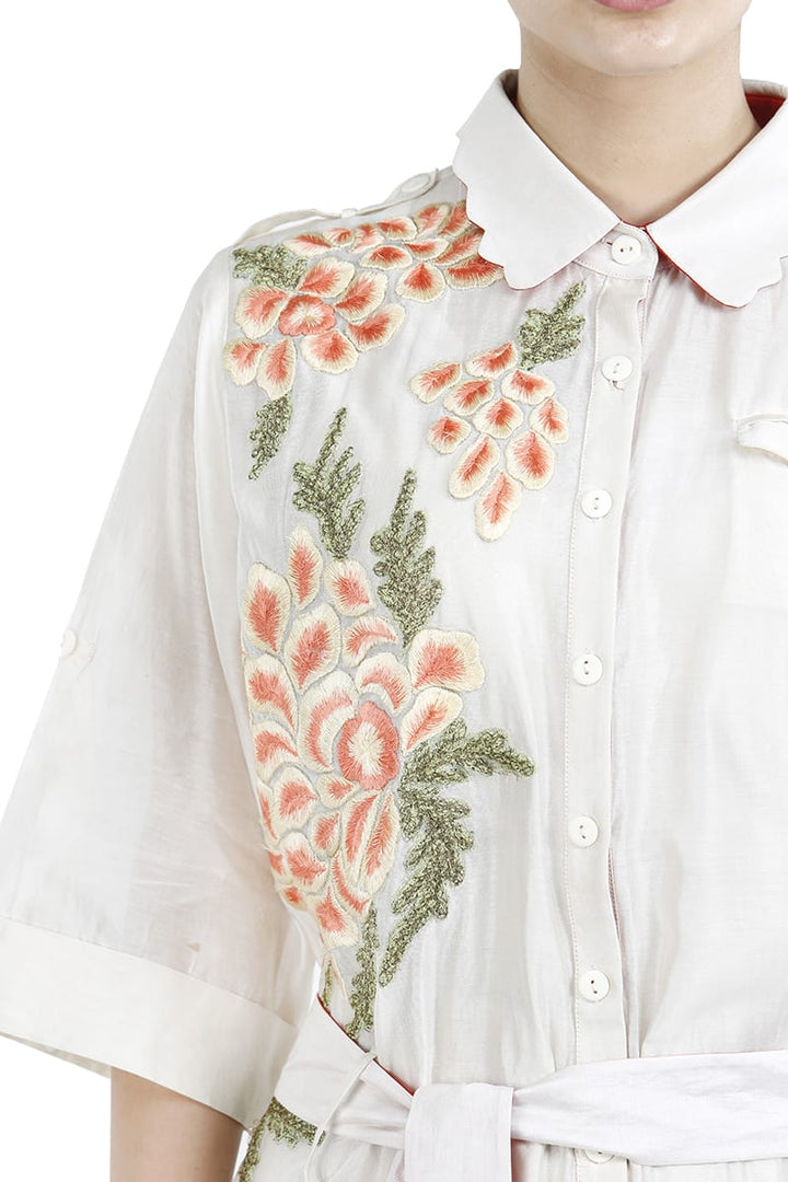 Front - Tie Shirt style Dress - samantchauhan