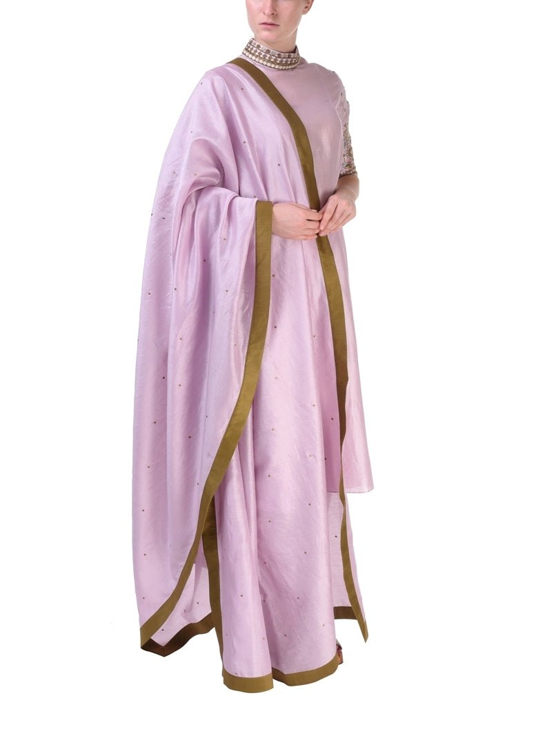 High - Collared Kurta &amp; Dupatta - samantchauhan