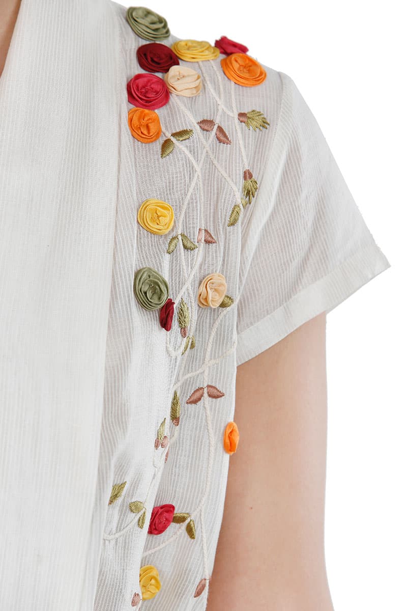 High - low, front Tie - up Robe style Dress - samantchauhan