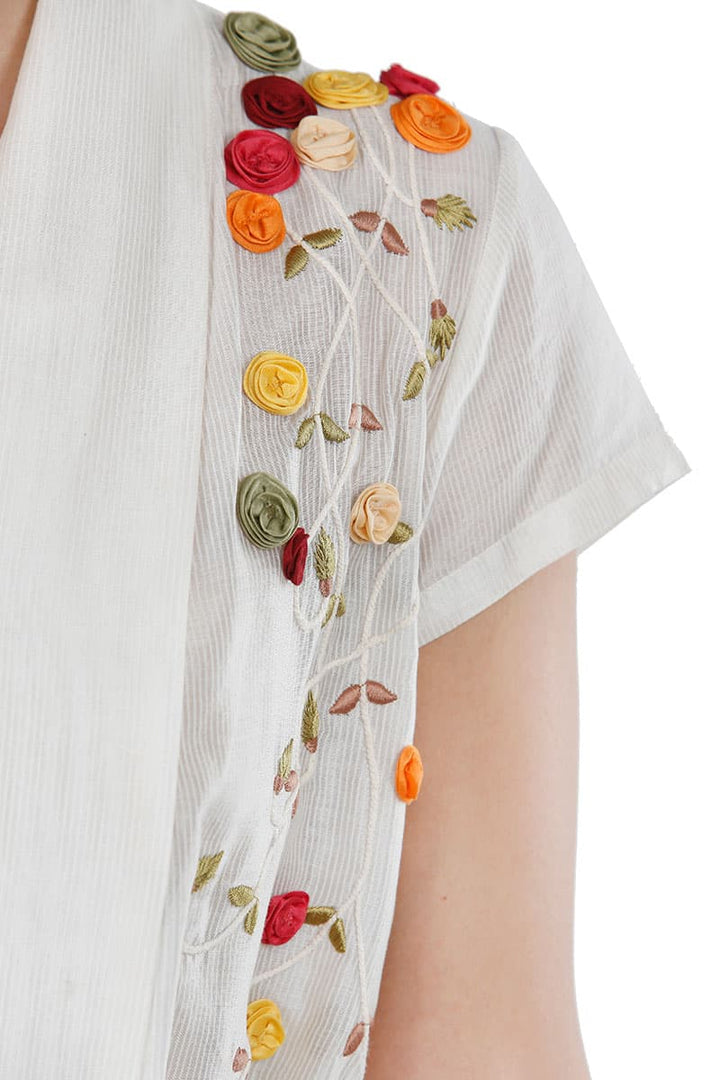 High - low, front Tie - up Robe style Dress - samantchauhan