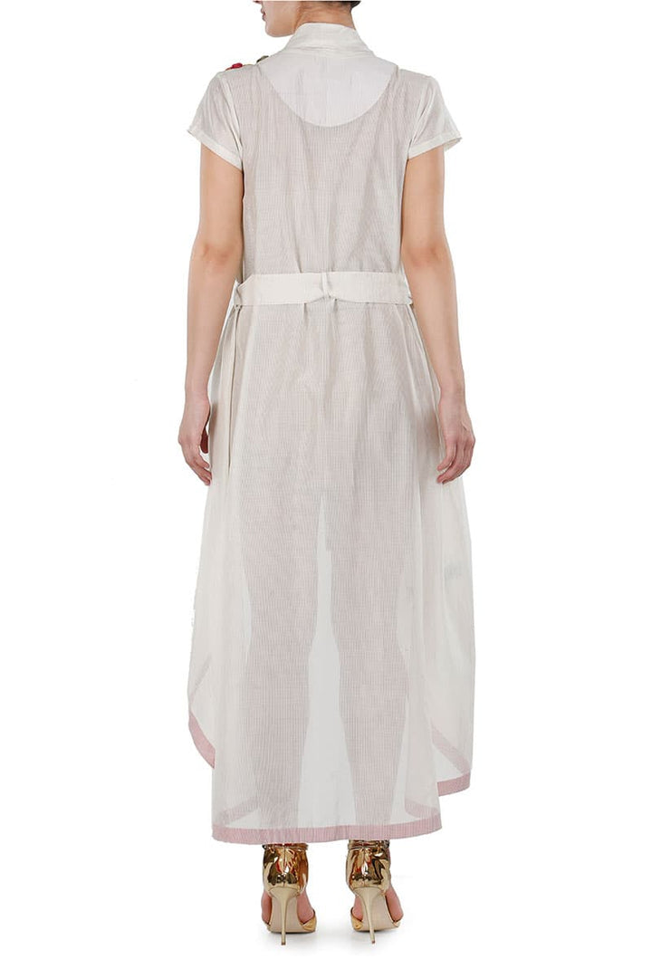 High - low, front Tie - up Robe style Dress - samantchauhan