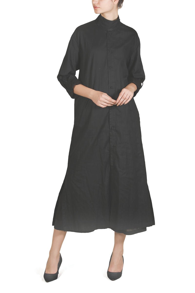 High Mandarin - Collared Dress - samantchauhan
