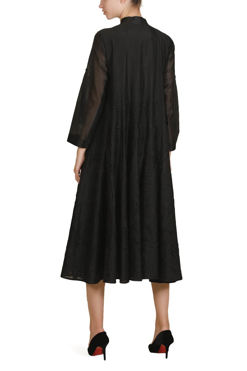 Kali - Paneled Embroidered Dress - samantchauhan