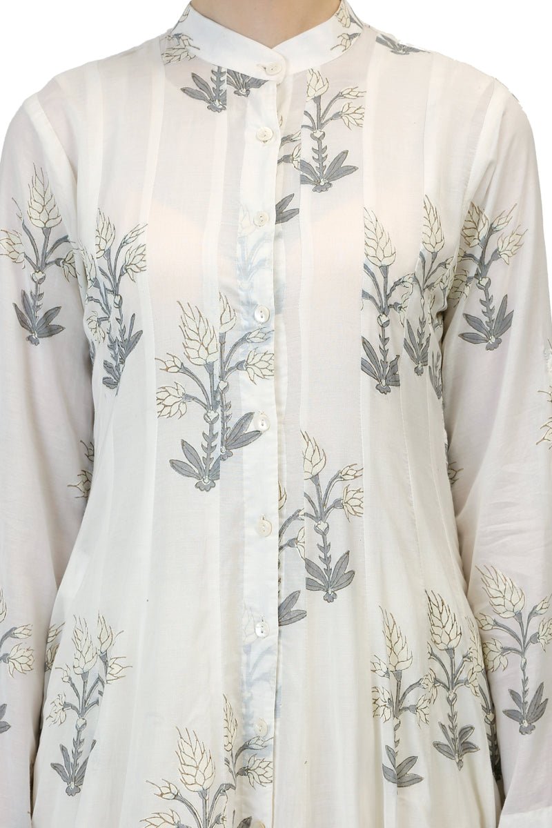 Kalidar Block Printed Kurta - samantchauhan