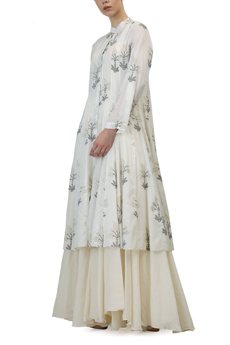 Kalidar Block Printed Kurta - samantchauhan