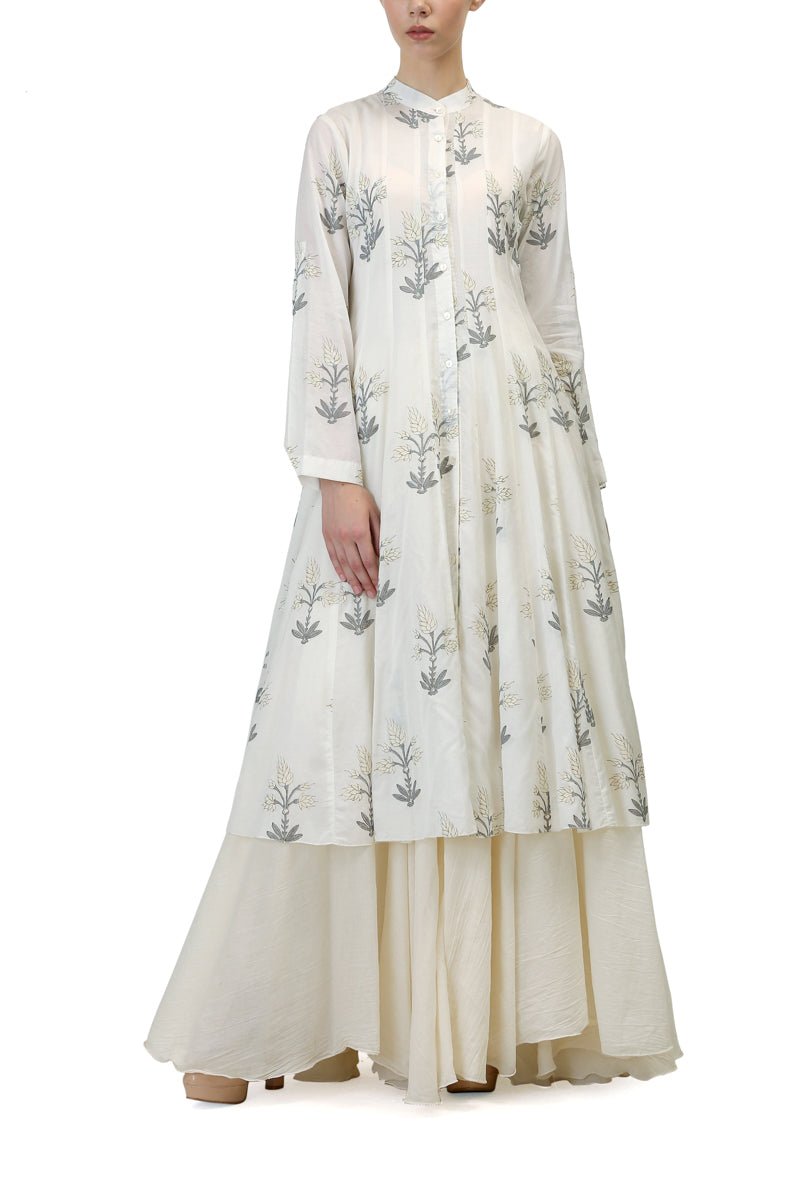 Kalidar Block Printed Kurta - samantchauhan
