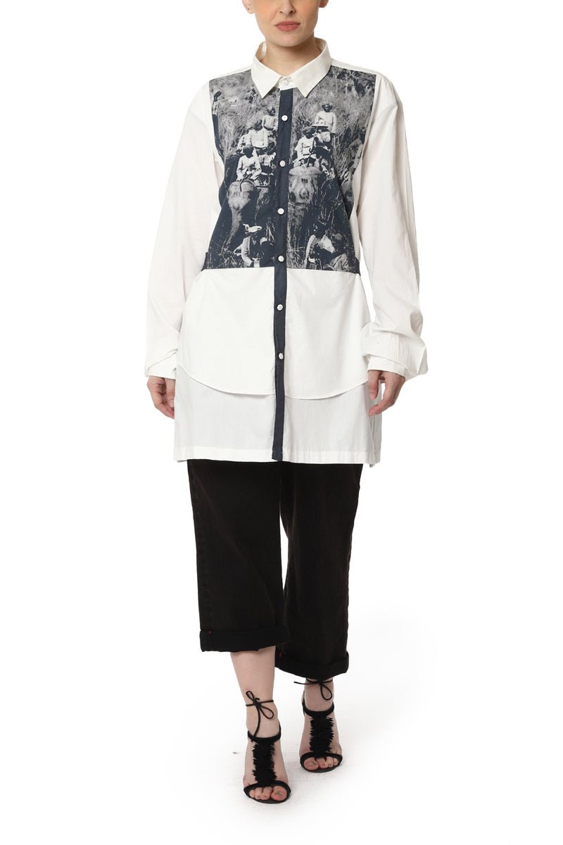 Layered Digitally Printed Shirt - samantchauhan