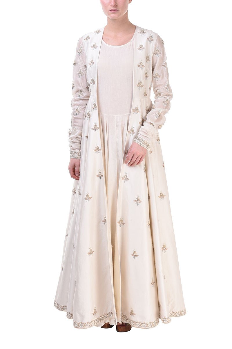 Long Inner Slip & Jacket - samantchauhan